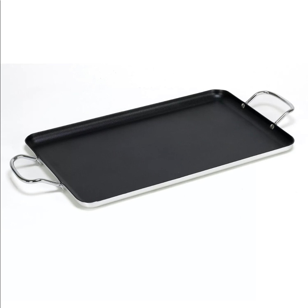 IMUSA USA 19" Nonstick Black Double Burner Griddle